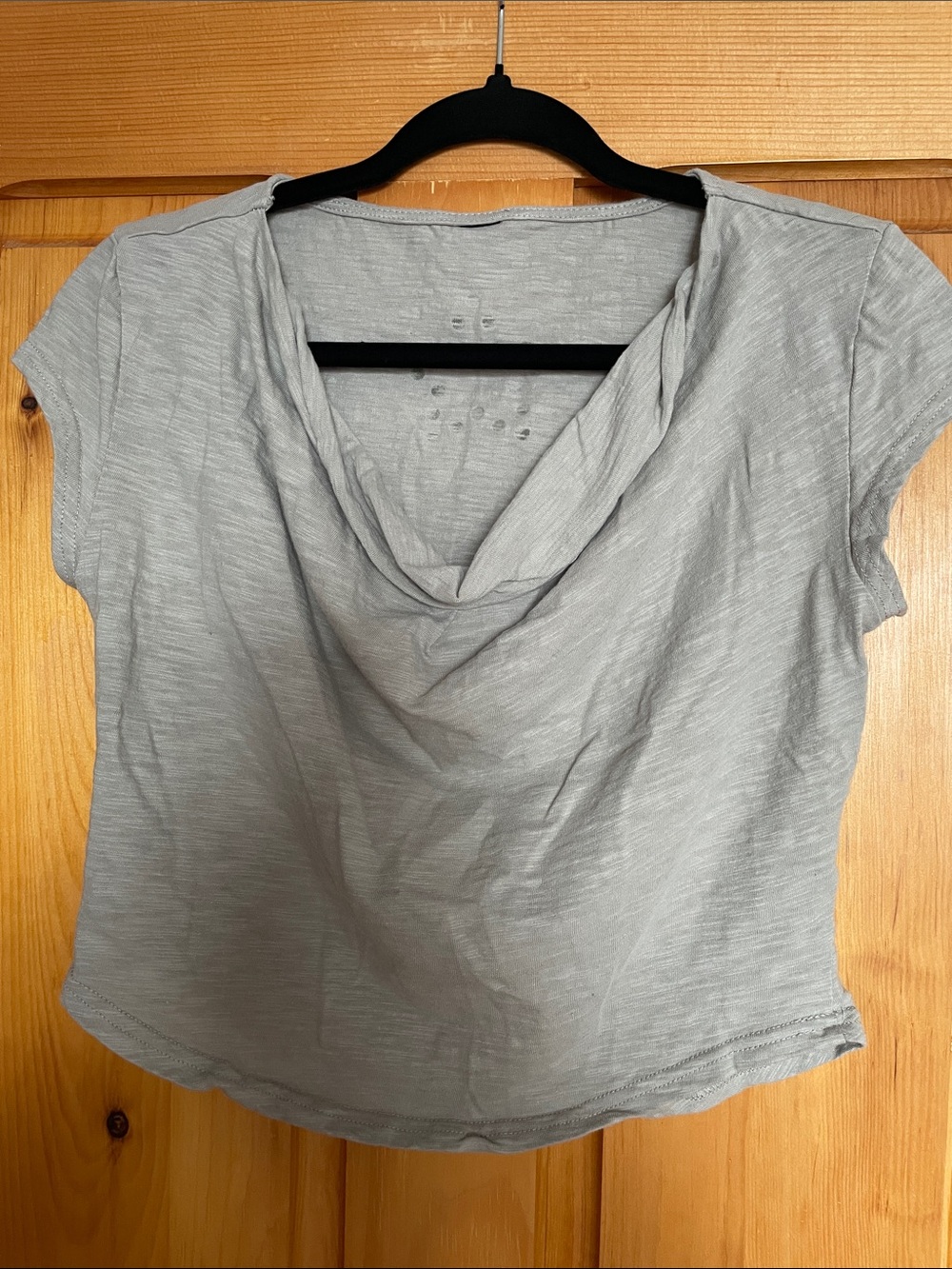 S.  Women’s Cozy Grey Crop Top